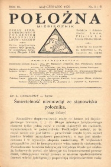 Położna : organ Stowarzyszenia Zawodowego Położnych Małopolski. 1936, nr 5-6