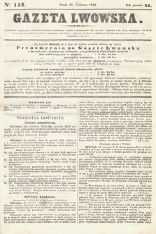 Gazeta Lwowska. 1852, nr 142