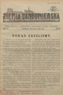 Ziemia Sandomierska : czasopismo samorządowo-społeczne. R. VI, 1934, nr 25