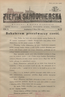Ziemia Sandomierska : czasopismo samorządowo-społeczne. R. VI, 1934, nr 27