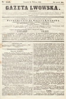 Gazeta Lwowska. 1852, nr 143