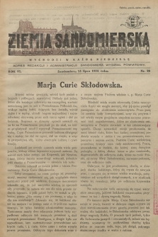 Ziemia Sandomierska : czasopismo samorządowo-społeczne. R. VI, 1934, nr 28