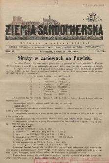 Ziemia Sandomierska : czasopismo samorządowo-społeczne. R. VI, 1934, nr 35