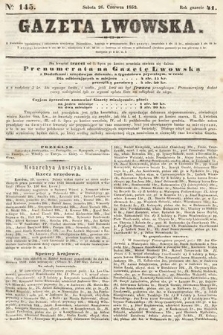 Gazeta Lwowska. 1852, nr 145