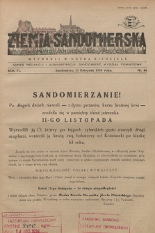 Ziemia Sandomierska : czasopismo samorządowo-społeczne. R. VI, 1934, nr 44