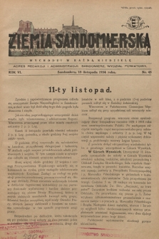 Ziemia Sandomierska : czasopismo samorządowo-społeczne. R. VI, 1934, nr 45
