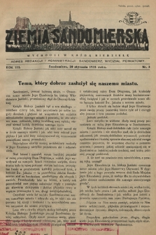 Ziemia Sandomierska : czasopismo samorządowo-społeczne. R. VII, 1935, nr 3