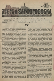 Ziemia Sandomierska : czasopismo samorządowo-społeczne. R. VII, 1935, nr 6