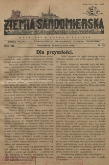 Ziemia Sandomierska : czasopismo samorządowo-społeczne. R. VII, 1935, nr 10