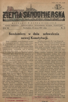 Ziemia Sandomierska : czasopismo samorządowo-społeczne. R. VII, 1935, nr 12