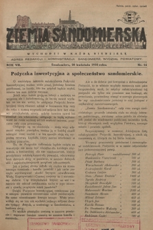 Ziemia Sandomierska : czasopismo samorządowo-społeczne. R. VII, 1935, nr 16