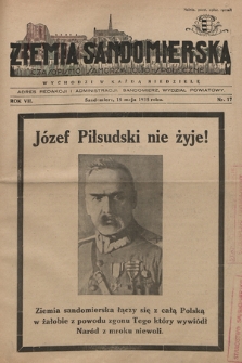 Ziemia Sandomierska : czasopismo samorządowo-społeczne. R. VII, 1935, nr 17