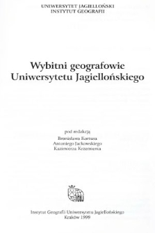 Wybitni geografowie Uniwersytetu Jagiellońskiego