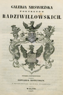 Galerja Nieświeżska portretów Radziwiłłowskich