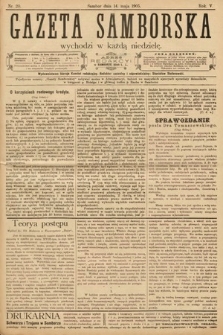 Gazeta Samborska. 1905, nr 20