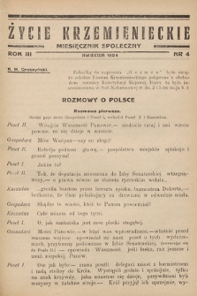 Życie Krzemienieckie : miesięcznik społeczny. 1934, nr 4