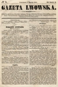 Gazeta Lwowska. 1855, nr 5