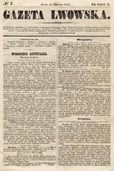 Gazeta Lwowska. 1855, nr 7