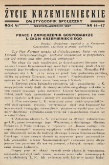 Życie Krzemienieckie : dwutygodnik społeczny. 1937, nr 14-17