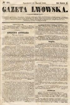 Gazeta Lwowska. 1855, nr 11