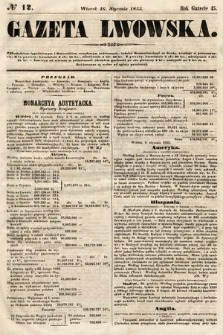 Gazeta Lwowska. 1855, nr 12
