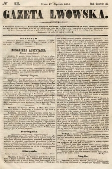 Gazeta Lwowska. 1855, nr 13