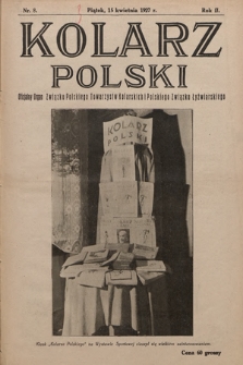Kolarz Polski : oficjalny organ Związku Polskiego Towarzystw Kolarskich i Polskiego Związku Łyżwiarskiego. 1927, nr 8