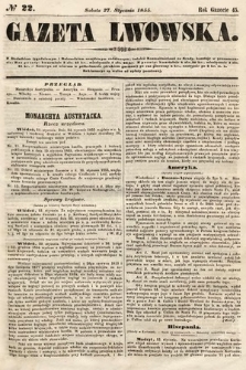 Gazeta Lwowska. 1855, nr 22