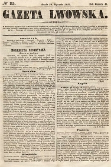 Gazeta Lwowska. 1855, nr 25