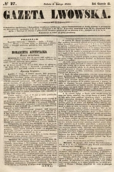 Gazeta Lwowska. 1855, nr 27