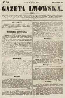 Gazeta Lwowska. 1855, nr 30