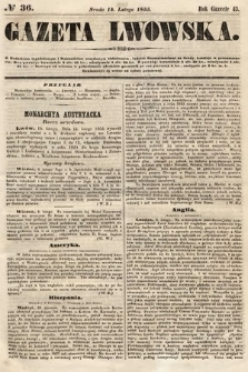 Gazeta Lwowska. 1855, nr 36