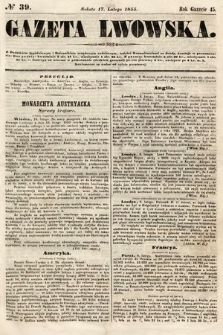 Gazeta Lwowska. 1855, nr 39