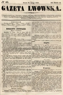 Gazeta Lwowska. 1855, nr 45