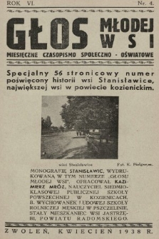 Głos Młodej Wsi : miesięczne czasopismo społeczno-oświatowe. 1938, nr 4