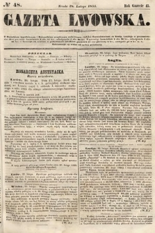 Gazeta Lwowska. 1855, nr 48
