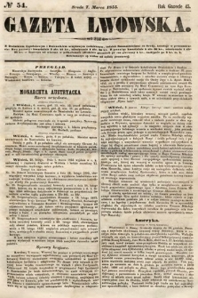 Gazeta Lwowska. 1855, nr 54