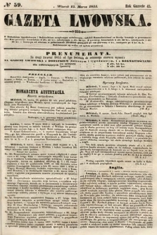 Gazeta Lwowska. 1855, nr 59
