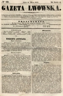 Gazeta Lwowska. 1855, nr 62