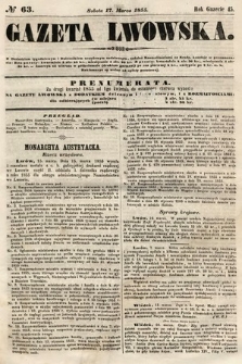 Gazeta Lwowska. 1855, nr 63