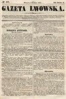 Gazeta Lwowska. 1855, nr 77