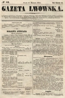 Gazeta Lwowska. 1855, nr 83