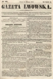 Gazeta Lwowska. 1855, nr 89