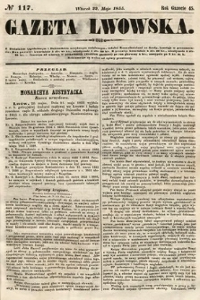 Gazeta Lwowska. 1855, nr 117