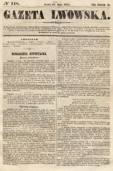 Gazeta Lwowska. 1855, nr 118