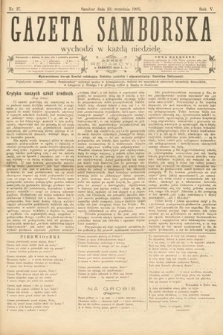 Gazeta Samborska. 1905, nr 37