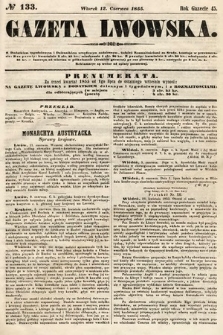 Gazeta Lwowska. 1855, nr 133