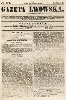 Gazeta Lwowska. 1855, nr 134