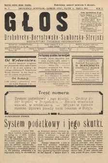 Głos Drohobycko-Borysławsko-Samborsko-Stryjski : bezpłatny tygodnik informacyjny. 1930, nr 7