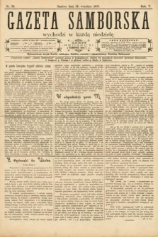 Gazeta Samborska. 1905, nr 39